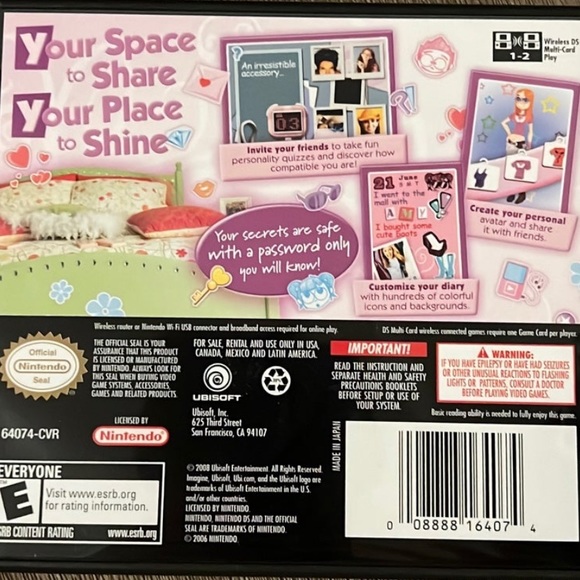 Nintendo DS “My Secret World” Game - Picture 2 of 5